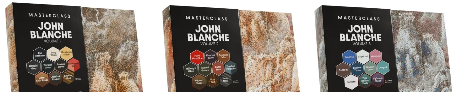 John Blanche Masterclass paint sets, volumes 1 to 3
