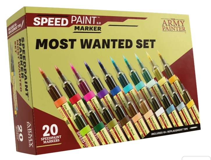 The Army Painter Speedpaint Marker Most Wanted Set with 20 markers