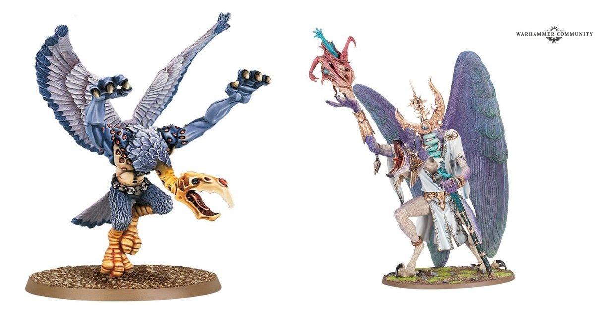 The classic and Exalted Greater Daemons of Tzeentch
