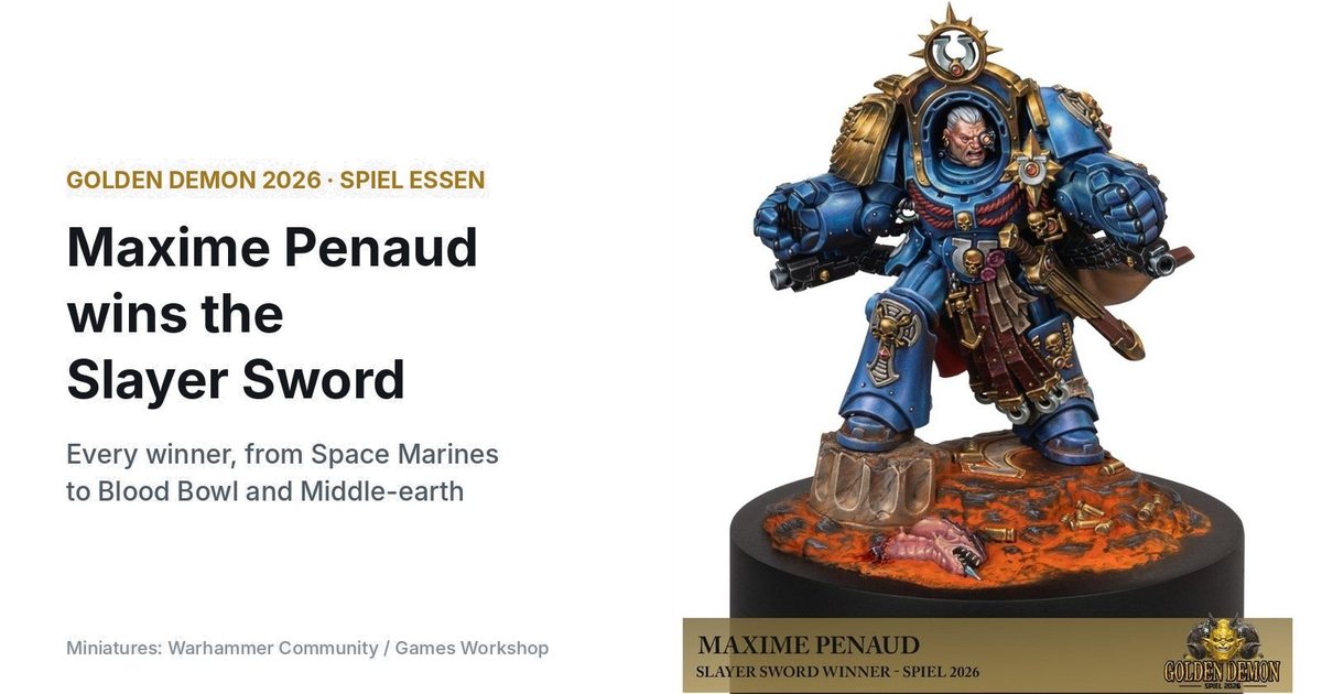 Maxime Penaud's Slayer Sword winning Marneus Calgar in Terminator armour