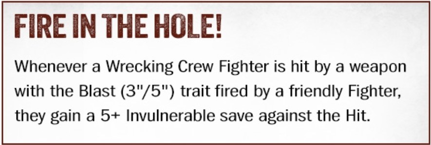 Fire in the Hole! rule card