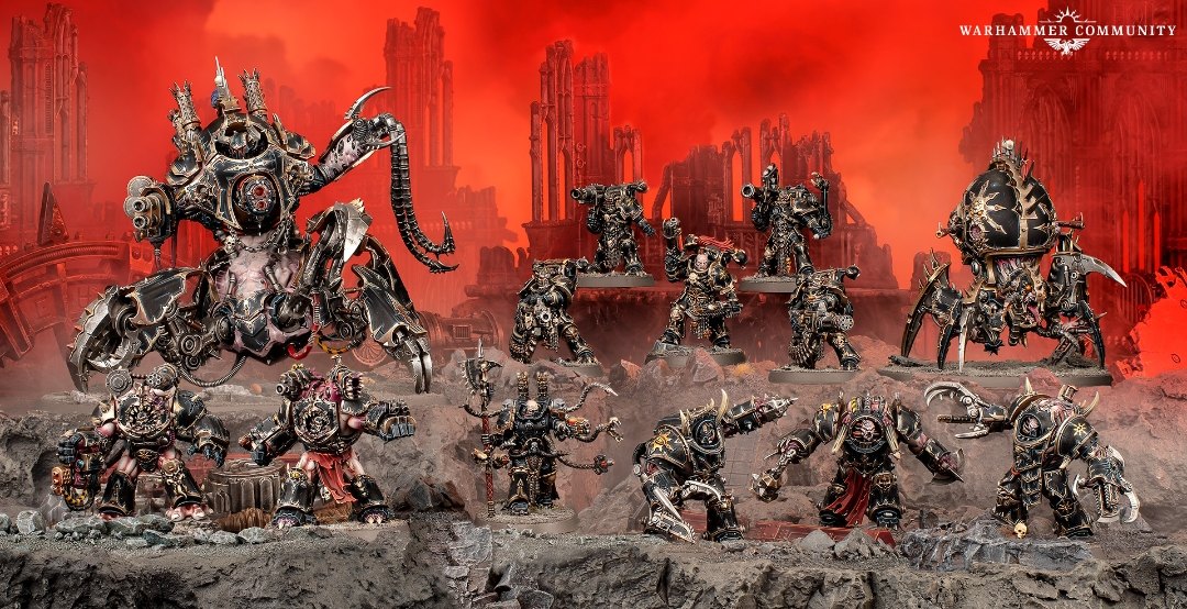 Chaos Space Marines Battleforce: a Defiler, a Venomcrawler, Obliterators, Havocs and Mutilators